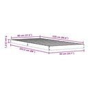 vidaXL Földi ágykeret Fehér 80 x 220 cm Tömör fenyőfa