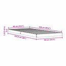 vidaXL Földi ágykeret Természetes 90 x 220 cm Tömör fenyőfa