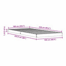 vidaXL Földi ágykeret Fehér 100 x 220 cm Tömör fenyőfa