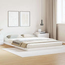 vidaXL Földi ágykeret Fehér 140 x 220 cm Tömör fenyőfa