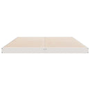 vidaXL Földi ágykeret Fehér 160 x 220 cm Tömör fenyőfa