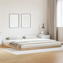 vidaXL Földi ágykeret Természetes 180 x 220 cm Tömör fenyőfa