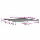 vidaXL Földi ágykeret Fehér 200 x 220 cm Tömör fenyőfa