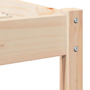vidaXL Ágykeret fejtámlával Barna 215,5 x 85,5 x 69,5 cm Tömör fenyőfa