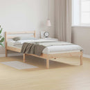 vidaXL Ágykeret Barna 215,5 x 105,5 x 69,5 cm Tömör fenyőfa