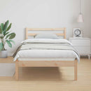 vidaXL Ágykeret Barna 215,5 x 105,5 x 69,5 cm Tömör fenyőfa