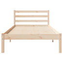 vidaXL Ágykeret Barna 215,5 x 105,5 x 69,5 cm Tömör fenyőfa