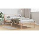 vidaXL Ágykeret fejtámlával Barna 225,5 x 95,5 x 69,5 cm Tömör fenyőfa