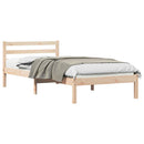 vidaXL Ágykeret Barna 225,5 x 105,5 x 69,5 cm Tömör fenyőfa