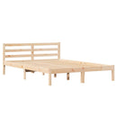 vidaXL Ágykeret Barna 225,5 x 145,5 x 69,5 cm Tömör fenyőfa