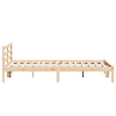 vidaXL Ágykeret Barna 225,5 x 165,5 x 69,5 cm Tömör fenyőfa