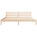 vidaXL Ágykeret Barna 225,5 x 205,5 x 69,5 cm Tömör fenyőfa