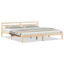 vidaXL Ágykeret Barna 225,5 x 205,5 x 69,5 cm Tömör fenyőfa