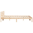 vidaXL Ágykeret Barna 225,5 x 205,5 x 69,5 cm Tömör fenyőfa