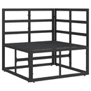 vidaXL Kültéri Bútor Fekete és Antracit 71,5 x 71,5 x 71 cm Fém