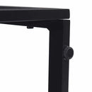 vidaXL Kültéri Bútor Fekete Alumínium