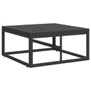 vidaXL Kültéri Bútor Fekete 70 x 70 x 32 cm Fém