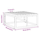 vidaXL Kültéri Bútor Fekete Alumínium