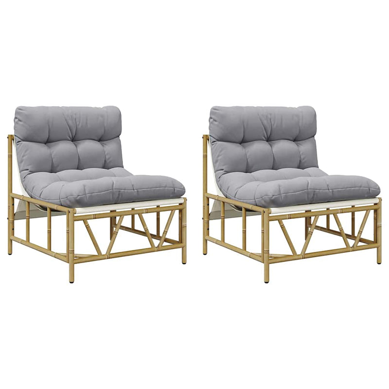 vidaXL Kerti Szék 2 pcs Világosszürke 75 x 75 x 71 cm Acél