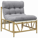 vidaXL Kerti Szék 2 pcs Világosszürke 75 x 75 x 71 cm Acél