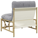 vidaXL Kerti Szék 2 pcs Világosszürke 75 x 75 x 71 cm Acél