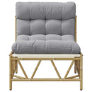 vidaXL Kerti Szék 2 pcs Világosszürke 75 x 75 x 71 cm Acél