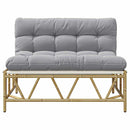 vidaXL Kerti pad Világosszürke 110 x 75 x 71 cm Acél