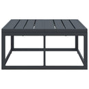 vidaXL Kültéri Bútor Antracit Acél