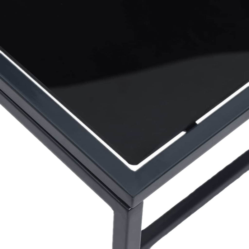 vidaXL Napozóágyak asztallal 3 pcs Fekete és antracit 197 x 54 x 86 cm