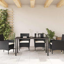 vidaXL Kerti Asztal Fekete 140 x 70 x 73 cm Fém