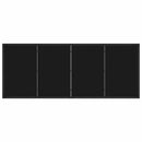 vidaXL Kerti Asztal Fekete 200 x 80 x 73 cm Tömör tíkfa