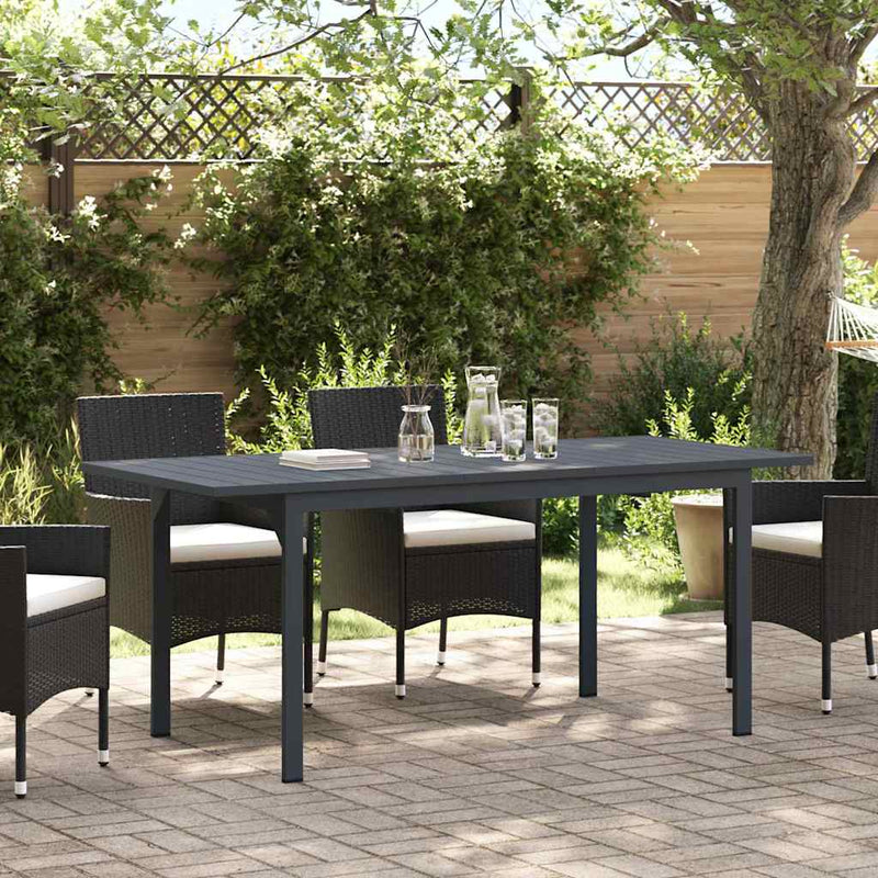 vidaXL Hosszabbító Asztal Antracit 180 x 80 x 76 cm Acél