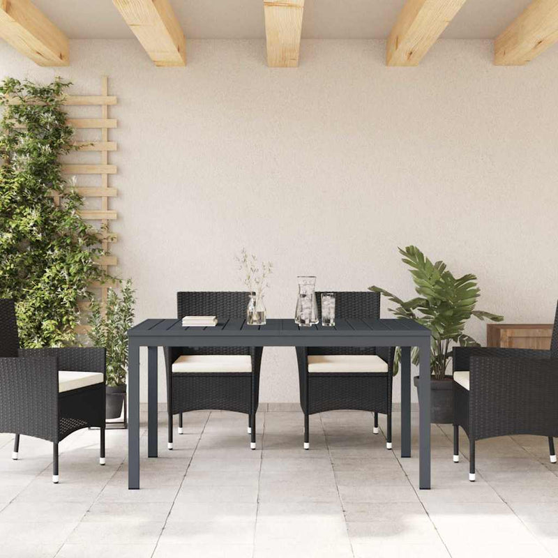 vidaXL Hosszabbító Asztal Antracit 180 x 80 x 76 cm Acél