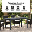 vidaXL Teraszasztal Antracit 180 x 80 x 74 cm Porszórt acél