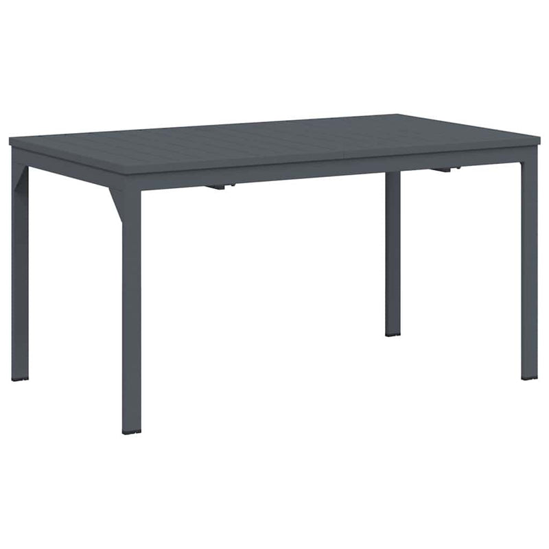 vidaXL Hosszabbító Asztal Antracit 180 x 80 x 76 cm Acél