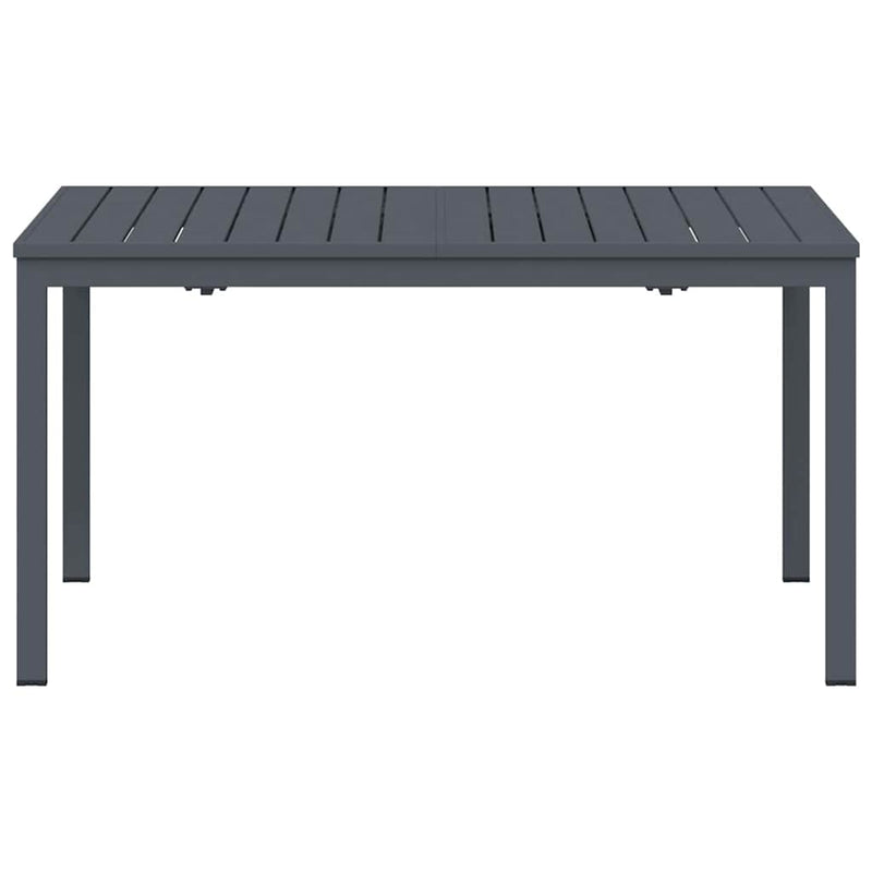 vidaXL Hosszabbító Asztal Antracit 180 x 80 x 76 cm Acél