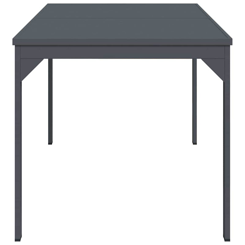 vidaXL Hosszabbító Asztal Antracit 180 x 80 x 76 cm Acél