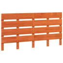 vidaXL Fejtámla fejtámlával Barna 140,5 x 3 x 80 cm Tömör fenyőfa