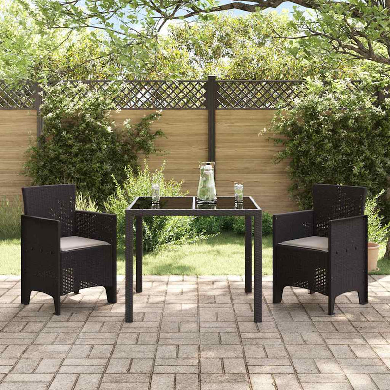 vidaXL Kerti Szék 2 pcs Barna 53 x 49 x 85 cm PP