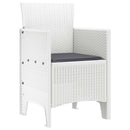 vidaXL Kerti Szék 2 pcs Fehér 53 x 49 x 85 cm PP