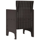 vidaXL Kerti Szék 4 pcs Barna 53 x 49 x 85 cm PP