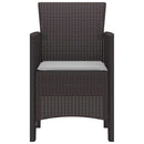 vidaXL Kerti Szék 4 pcs Barna 53 x 49 x 85 cm PP