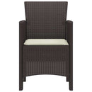 vidaXL Kerti Szék 4 pcs Barna 53 x 49 x 85 cm PP