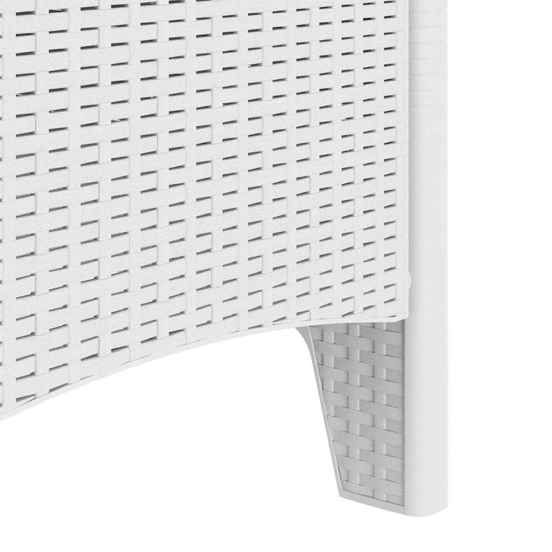 vidaXL Kerti Szék 4 pcs Fehér 53 x 49 x 85 cm PP