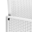 vidaXL Kerti Szék párnával 4 pcs Fehér 53 x 49 x 85 cm Polipropilén