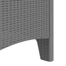 vidaXL Kerti Szék 4 pcs Világosszürke 53 x 49 x 85 cm PP