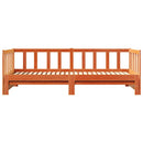 vidaXL Nappali ágy kihúzható ágyneműtartóval Faggyú barna