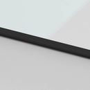 vidaXL fekete edzett üveg tolóajtó fémszerelék szettel 76x205 cm