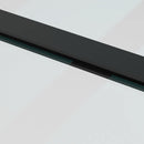 vidaXL fekete ESG üveg tolóajtó fémszerelvény-szettel 102,5x205 cm
