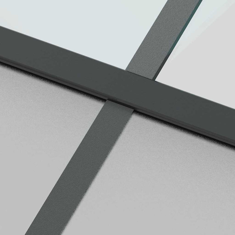 vidaXL fekete edzett üveg tolóajtó fémszerelék szettel 102,5x205 cm